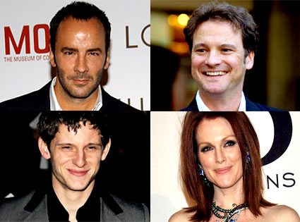Tom Ford, Julianne Moore, Colin Firth, Jamie Bell Tom Ford, Julianne Moore, Colin Firth, Jamie Bell